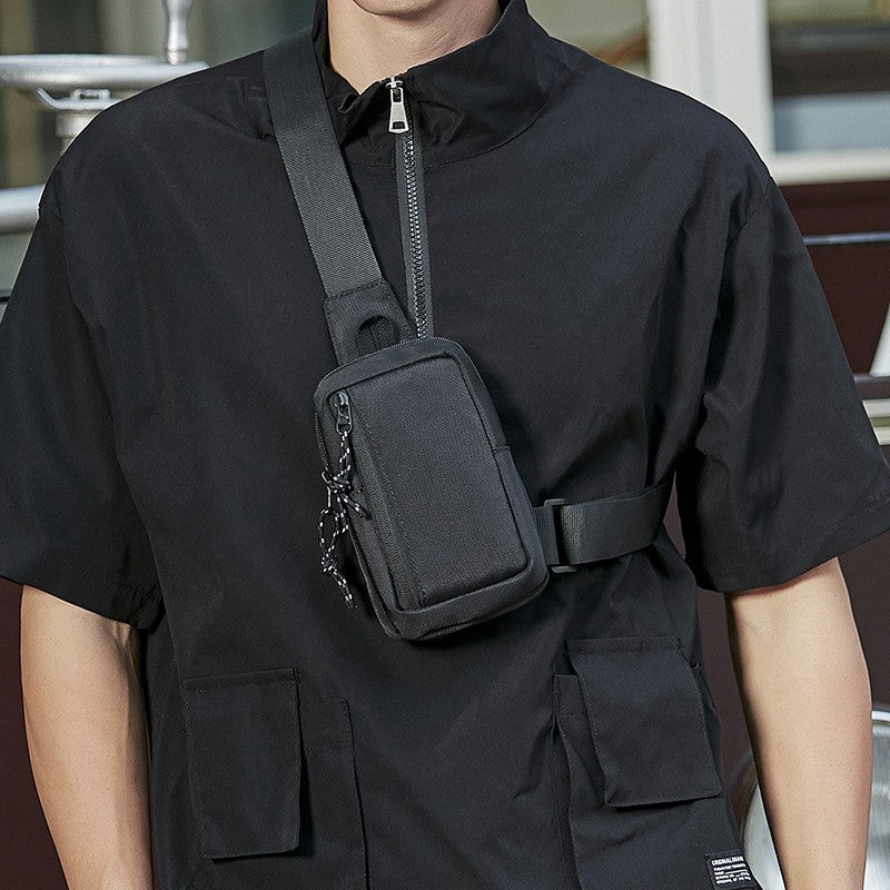 New Men Shoulder Bag Fashion Oxford Sports Shoulder Chest Bag Mini Crossbody Messenger Bags Handbags Casual Travel Phone Bags