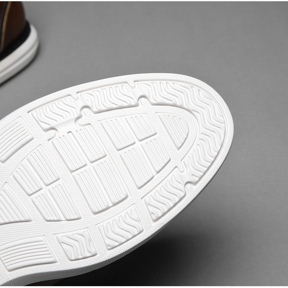 BHKH 2025 Genuine Leather Dress Shoes Comfy Men Casual Shoes Smart Business Work Office Lace-up Men Shoes