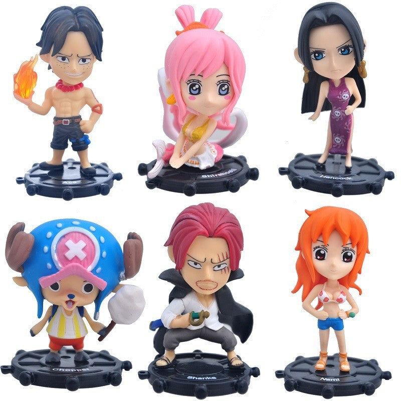 1Set Anime One Piece Figure Luffy Hancock Wedding Dress Series WCF Ace Zoro Nami Marco Collection Dolls Toys for Children Gifts