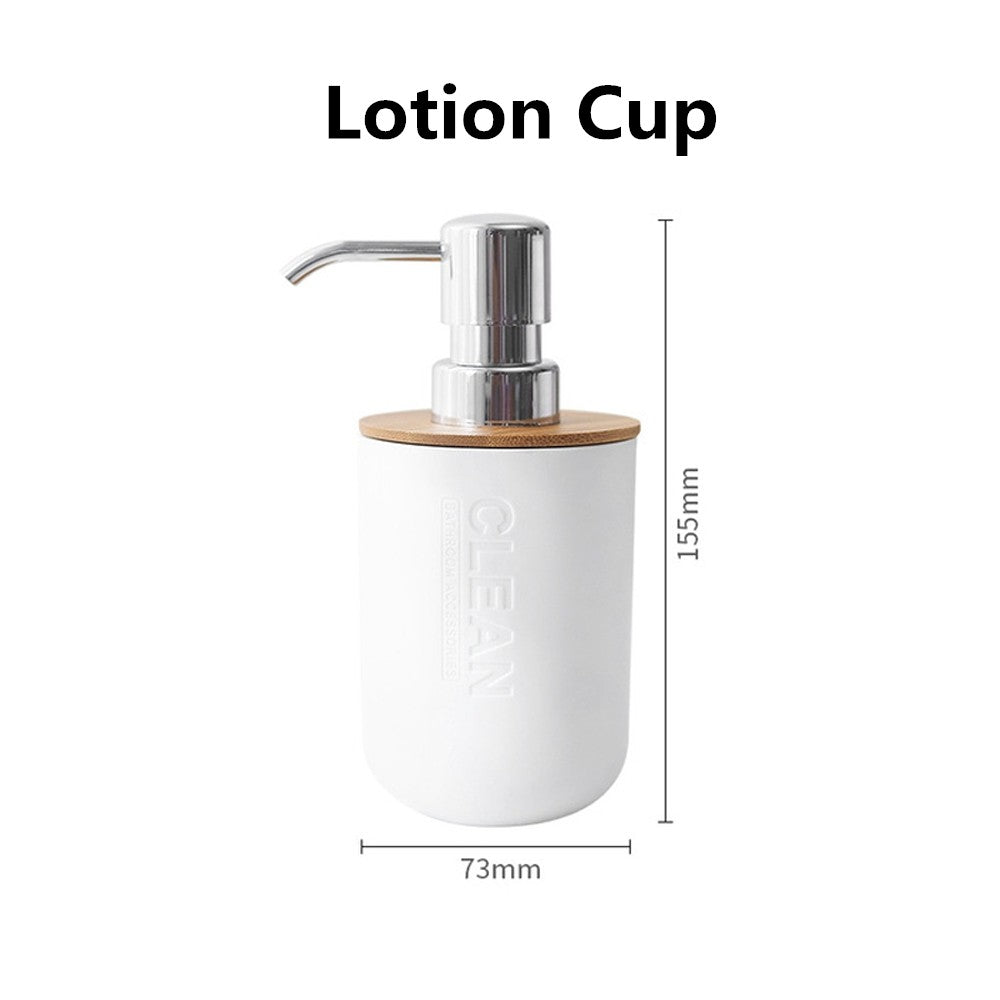 1pc Bathroom Accessories Soap Dispenser Bottle Dish Washroom Garbage Can Toothbrush Holder Cup Suit Lotion Rack Toilet Brush