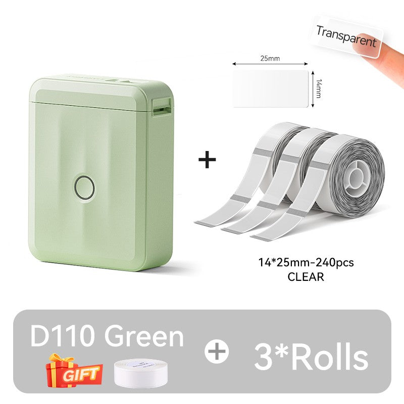 NIIMBOT D110 Upgraded Version Thermal Label Printer Mini Portable Smart Label Maker With Tape for Office Home Kitchen School