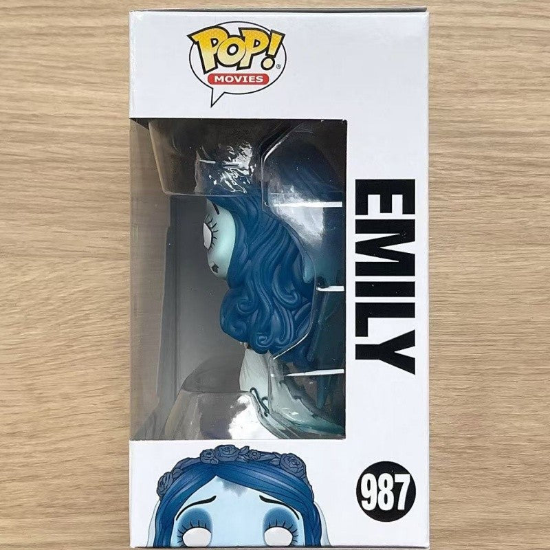 Corpse Bride Emily Genuine Funko Pop Action Doll Model 987 Vinyl Sculpture Dolls Limited Edition Collectibles Halloween Gift