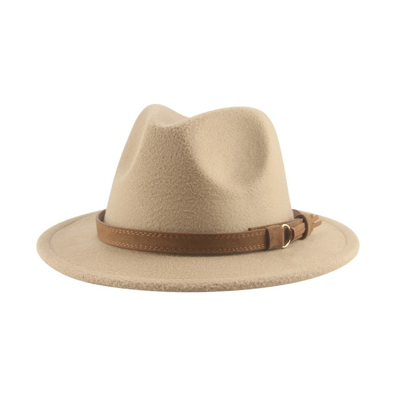 Hats for Women Fedoras Girls Hat Boys Hat Felted Kids Baby Caps Small 52cm 54cm Belt Wedding Cute Kid Fedoras Sombreros De Mujer