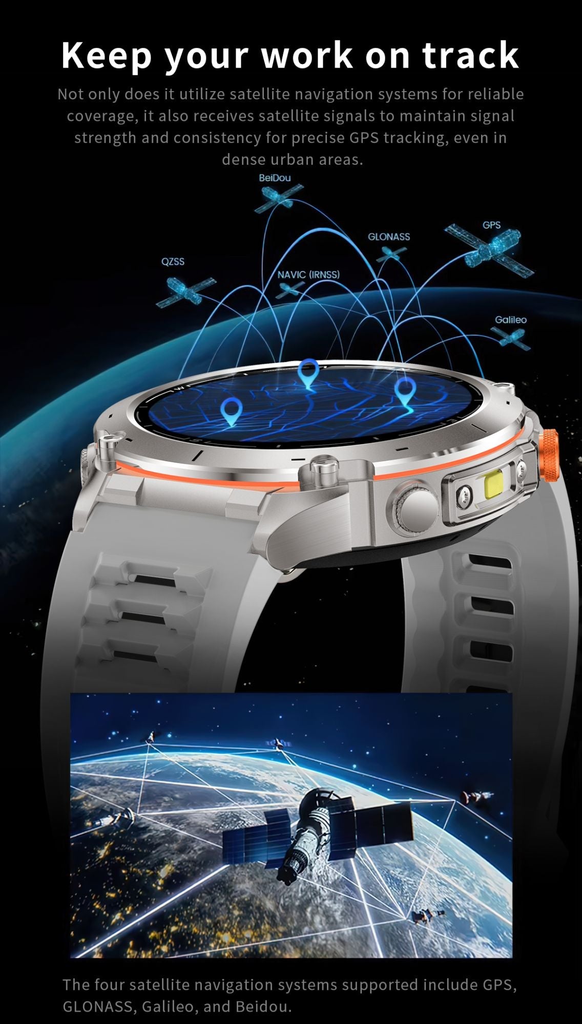2025 New GUHUAVMI IOS Ultra GPS Smart Watch 10ATM Waterproof Built-in Dual-band GNSS Compass Military Sports Men SWIM Bracelet