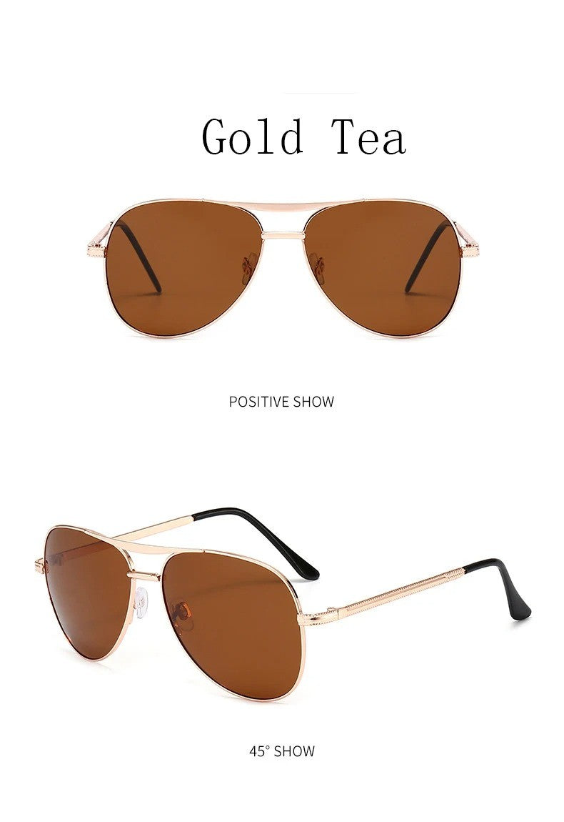 Brand Design Pilot Polarized Sunglasses For Men Women Fashion Trend Outdoor Cycling Car Driving Sun Glasses Goggle Eyewear 2025