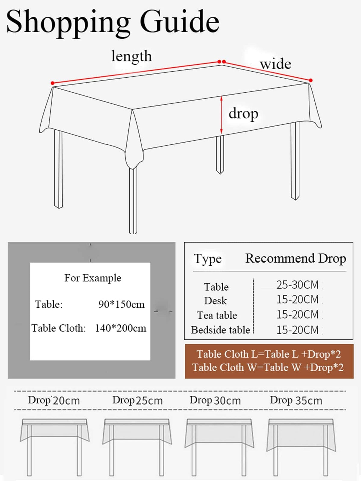 1pc Linen Tablecloth Beige Rectangular Fabric for Dining Picnic Camping