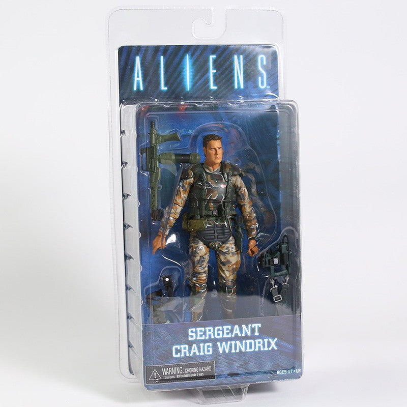 NECA Aliens Xenomorph Warrior Dog Alien Ellen Ripley Weyland Yutani Bishop Colonel Cameron 7"Action Figure Collectible Model Toy