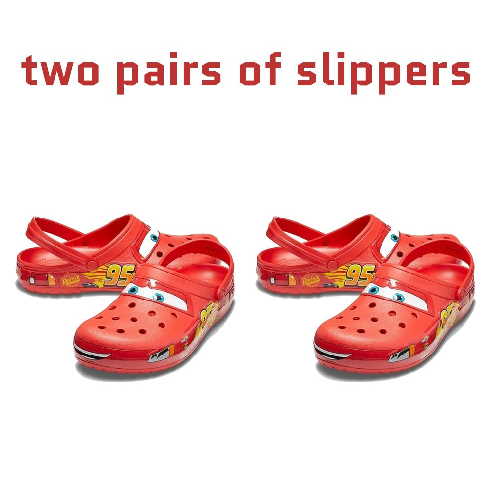 NEW Hot 2026 Animated Movie Cartoon Mcquenes Mater Pixar Waterproof Slippers Outdoor Sandals Casual Breathable Holiday Gift