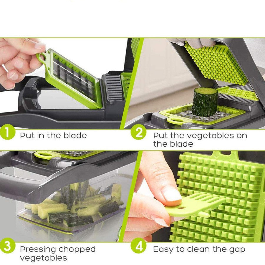 Multifunctional Vegetable Cutter Household Shredder Dicing Machine Kitchen Grater Slicer