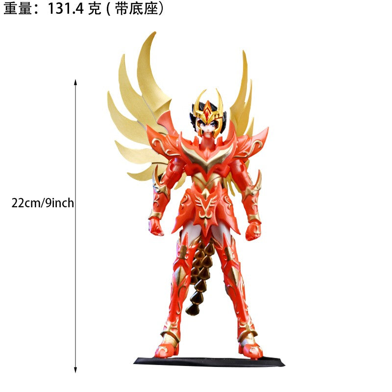 19CM Anime Saint Seiya Shiryuu Hyoga Shun Ikki phoenix Figure Action Figures Knights Of Zodiac Figures Great Toys Saint Seiya
