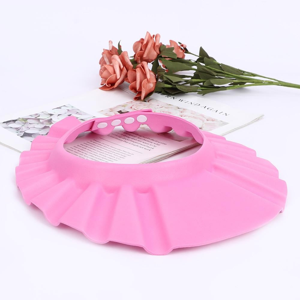 Adjustable Baby Kids Shampoo Shower Cap Wash Hair Shield Bathing Hat