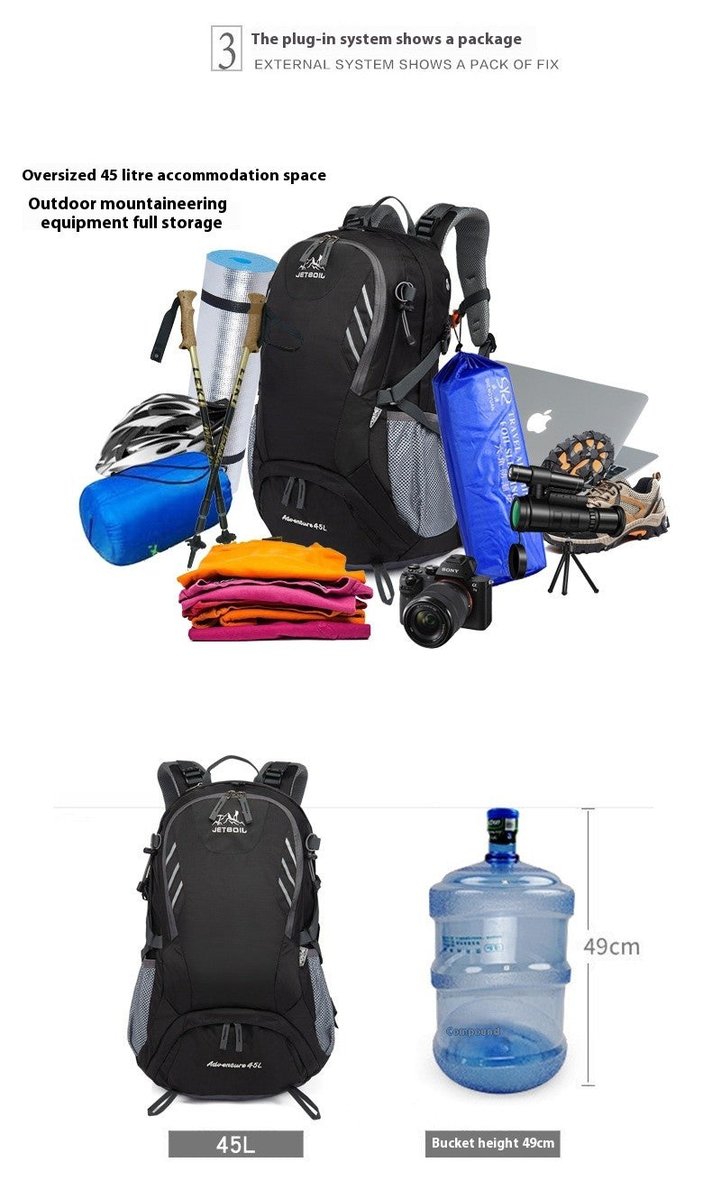 Hiking Backpacks Outdoor Waterproof Men and Women Mountaineering Travel Sports Backpack Large Capacity Camping Bag