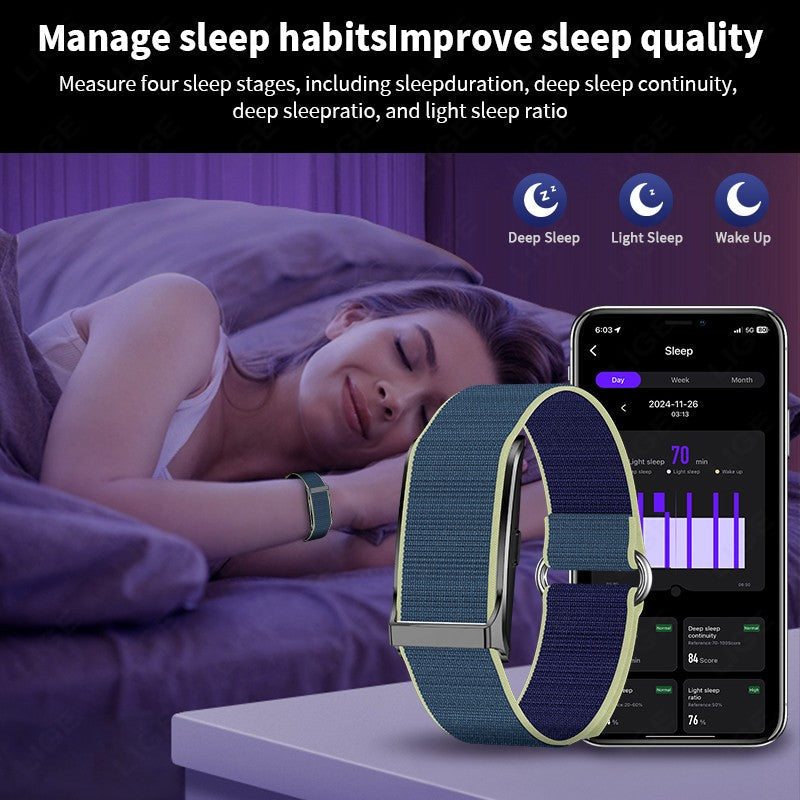 LIGE 2025 Smart Band Watch Heart Rate Health Monitoring Pedometer Sport Fitness Tracker Electronic Bracelet Men Smartwatch Women