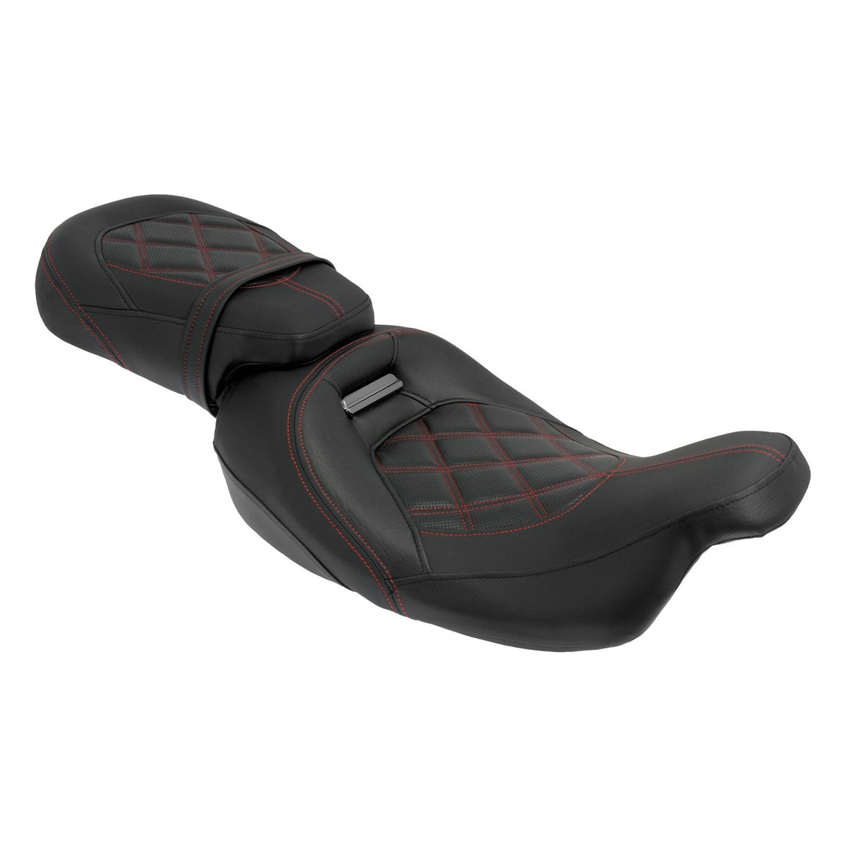 Motorcycle Two Up Seat Black Front Rear Driver Passenger Seat For Harley Touring Road King Street Electra Road Glide 2009-2024