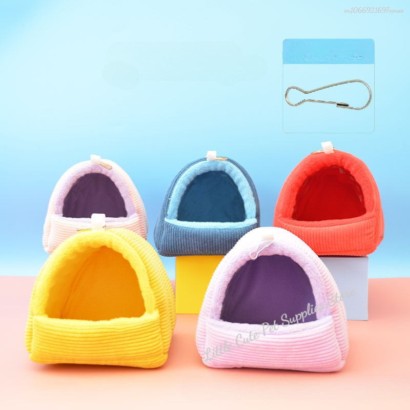 Bird Cage Parrot Cotton Nest Thickened Winter Bird Cotton Nest Pet Mini House Hammock Cage Hut Tent Bed Hanging Cave Pet Product