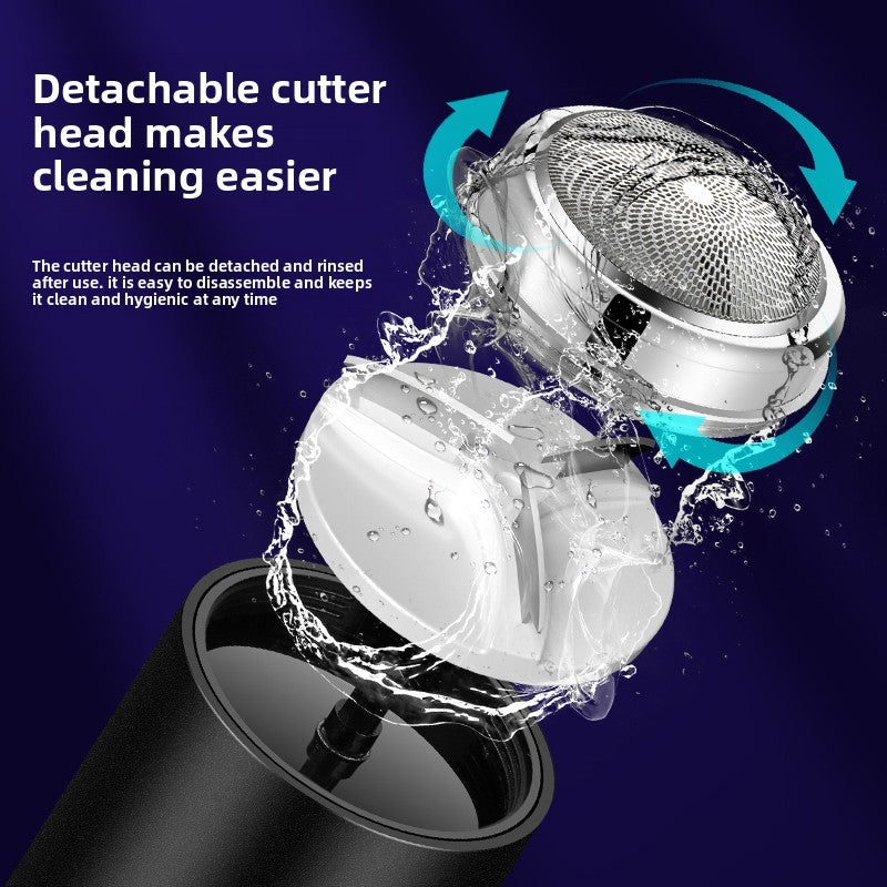 Men's shaver USB charging wireless stainless steel blade ultra long standby portable shaver waterproof travel shaver
