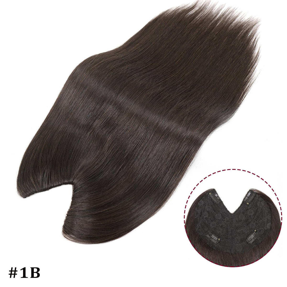 V Shape Clip In Human Hair Extensions Invisible Brown Blonde Highlight Toppers For Women Straight Brazilian Remy Hair 16Inch