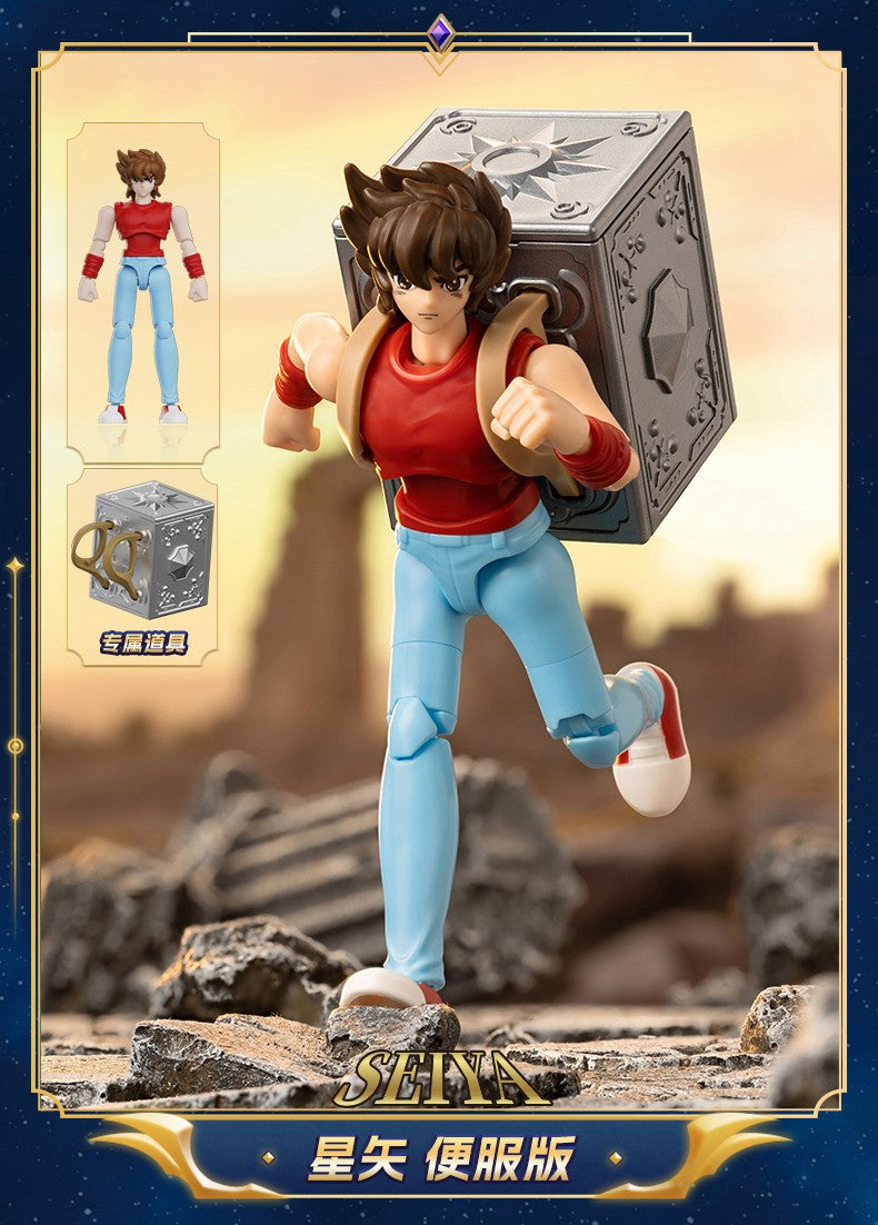 Blokees Gold Saint Action Figure Galaxy Version 02 Libra Dohko Sagittarius Saint Seiya Assembling Toys Children Birthday Gift