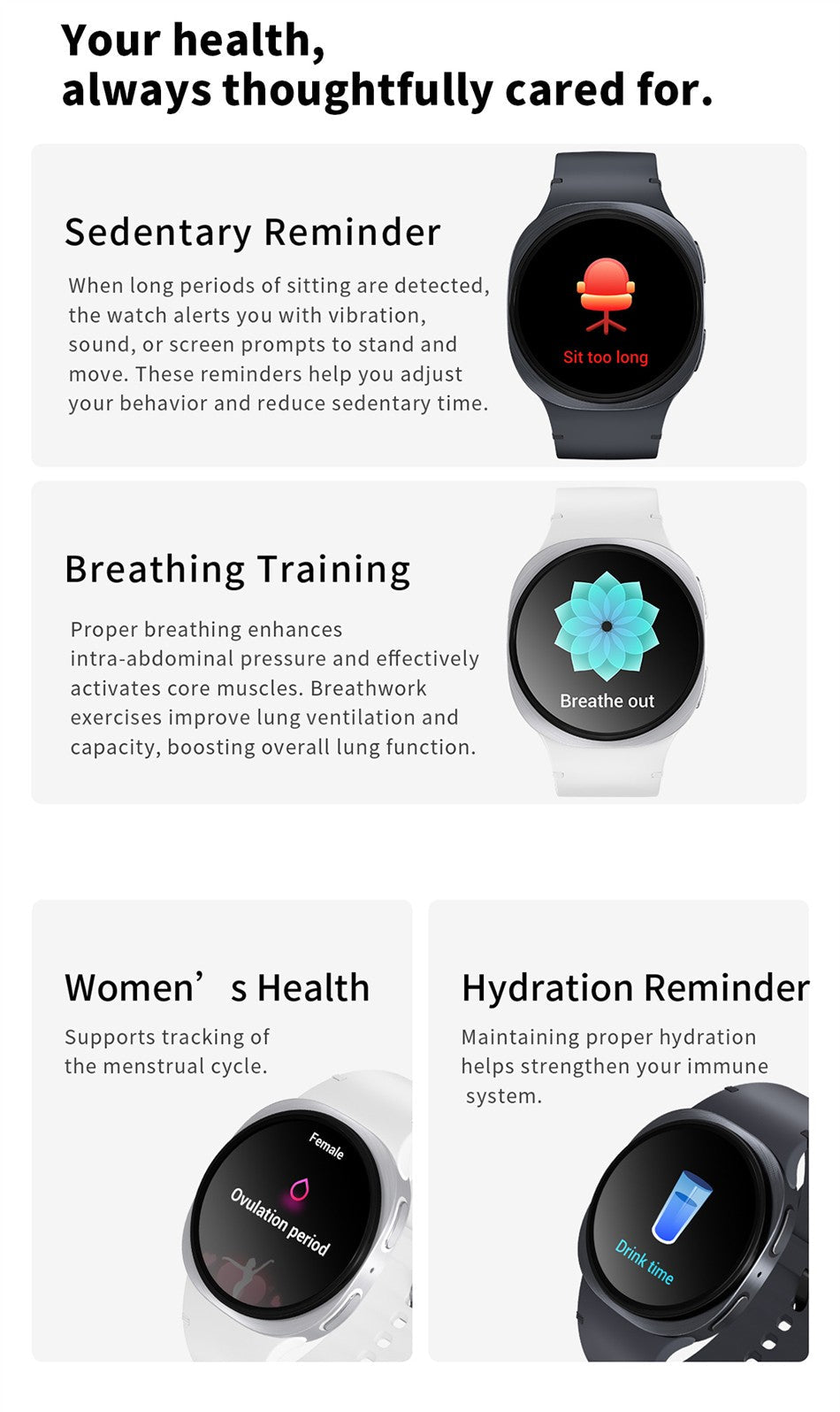 2026 Watch GPS Track Smart Watches For Men Women Sport Heart Rate Bluetooth Call NFC IP68 Waterproof Compass Smartwatch 8 Mini