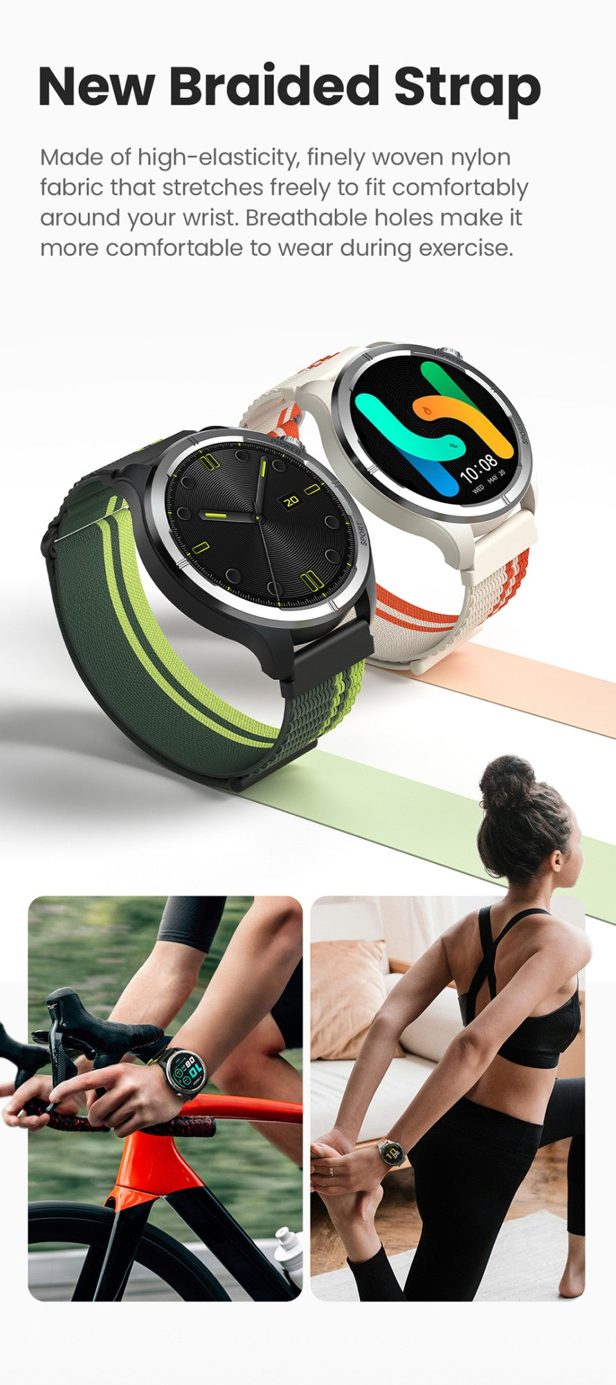 HAYLOU Solar Neo Smart Watch 1.53'' HD Display 24H Health Monitoring Bluetooth Call Smartwatch Men Women Smart Sport Watchs