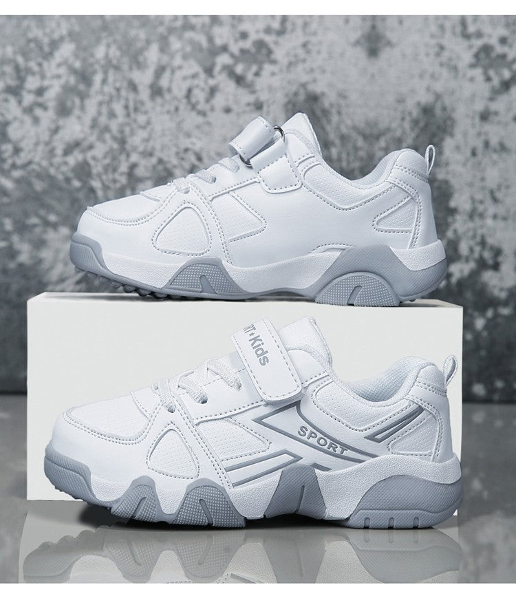 White Breathable Children Walking Shoes Summer Mesh Casual Sneaker for Kids Boys Outdoor Sport Tennis Anti-Slip