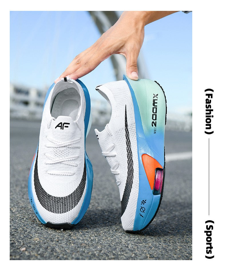 Sports Running Shoes Men Marathon Air Cushion Carbon Plate Breathable Lightweight Women Comfortable Athletic Walk Race Sneakers