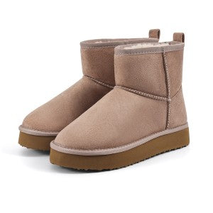 Kidmi Fashion Brand Women Snow Boots Winter Warm Platform Women Boots Outdoor Fuzzy Antiskid Home Women Boots Waterproof Boots