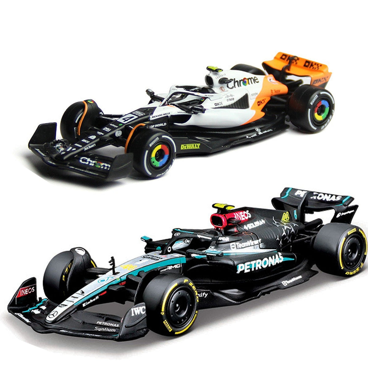New 2025 F1 Bburago 1:43 Mclaren Mcl39 Miami Gp Monaco Gp Amg W16 F1 Alloy Miniature Diecast Model F1 Champion Mcl38 Toys Gift