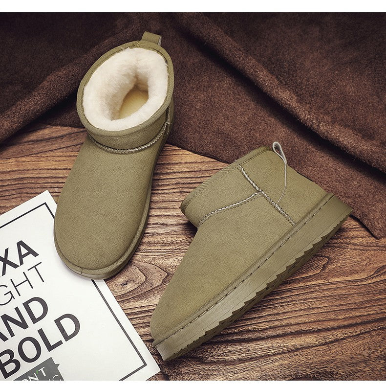 Mens Shoes Classic Top Quality Suede Leather Ankle Boots 2025 Winter Snow Boots for Men New Fashion Australia Boots 36-45