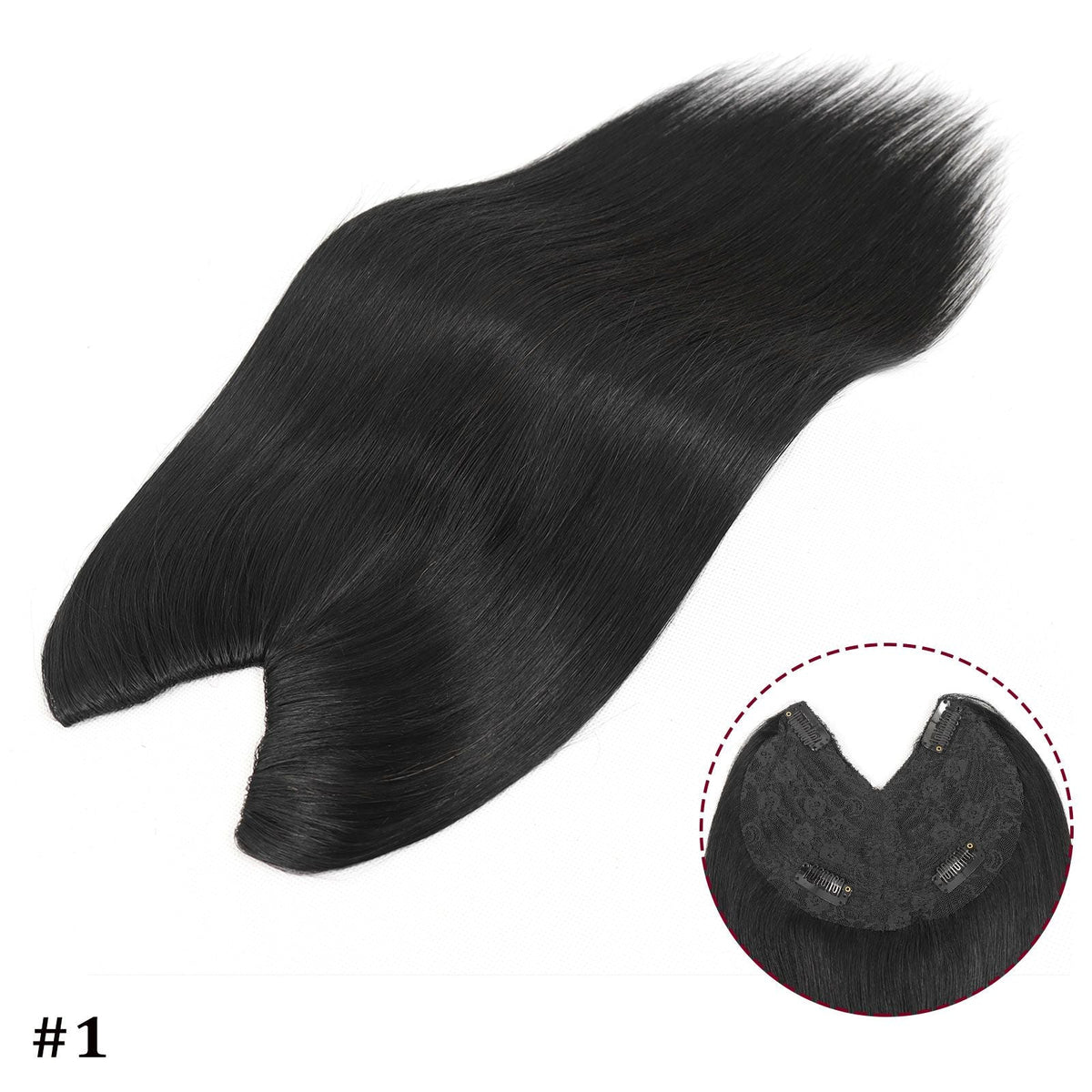 V Shape Clip In Human Hair Extensions Invisible Brown Blonde Highlight Toppers For Women Straight Brazilian Remy Hair 16Inch