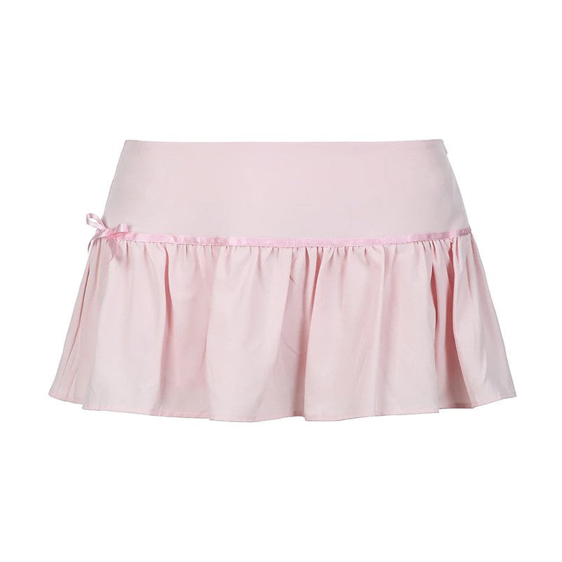 Women's Skirt Fashion Streetwear Pink Polka Dot Pattern Sports Casual Style vintage Y2K Emo Girls Sweet Harajuku Cute Slim Skirt