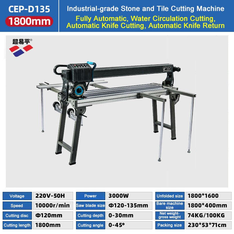 High Quality Fully Automatic Tile Cutting Machine High Power Chamfering Machine Tile Processing Rock Slab Marble Material
