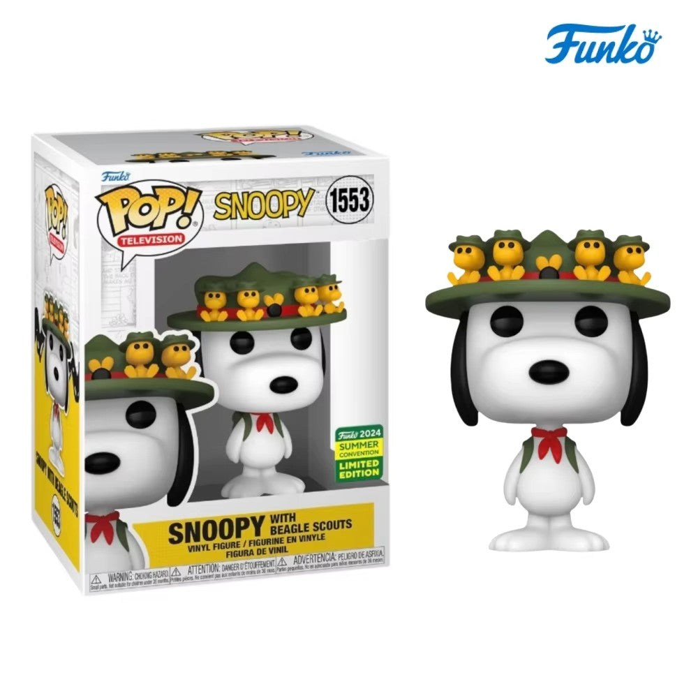 Funko Pop Snoopy Beagle Scouts Series Action Figure Anime Woodstock Astronaut Joe Cool Model Toys Limited Edition Figures Gifts
