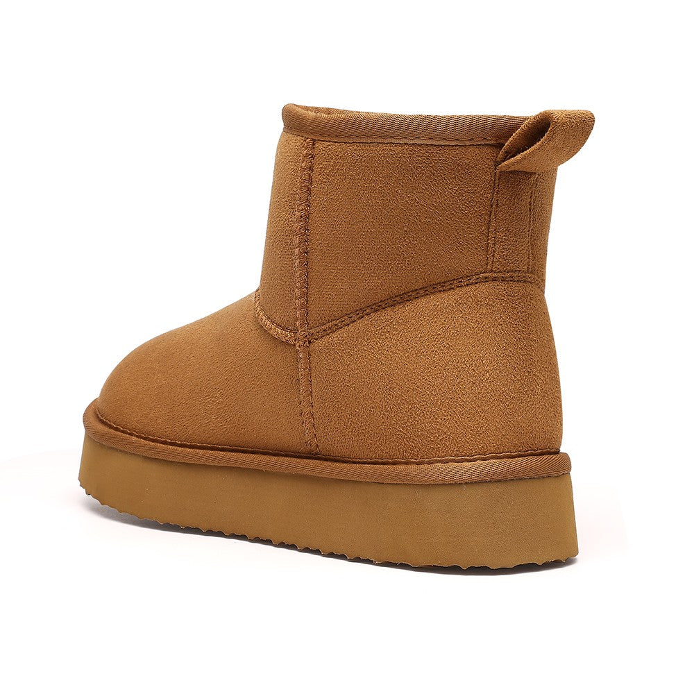 Kidmi Fashion Brand Women Snow Boots Winter Warm Platform Women Boots Outdoor Fuzzy Antiskid Home Women Boots Waterproof Boots