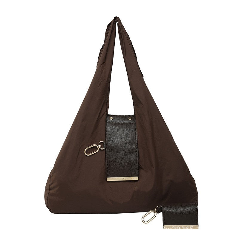1PCS PU Polyester High Quality Hanging Bag for Shopping Large Capacity Foldable Portable Shopping Bag,Storage bag