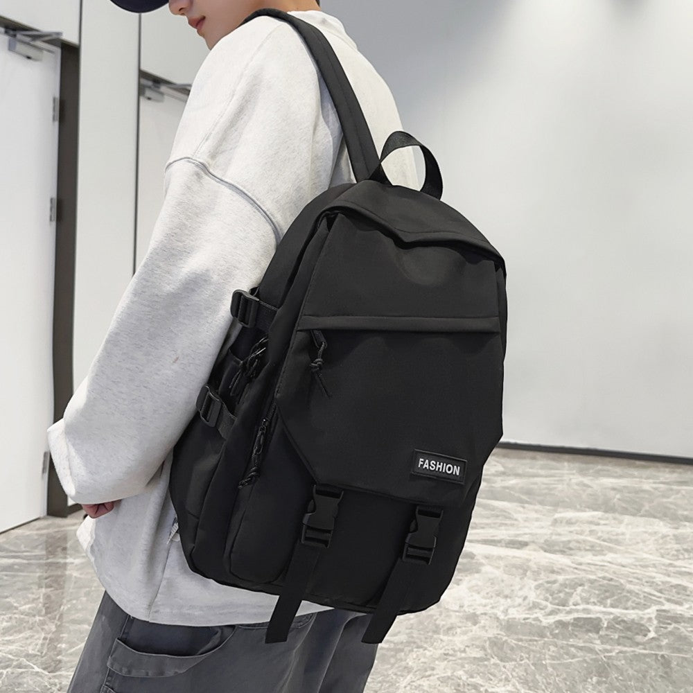 High School Student Backpack, Male Campus Backpack, Female College Student Simple Large Capacity Travel Backpack
