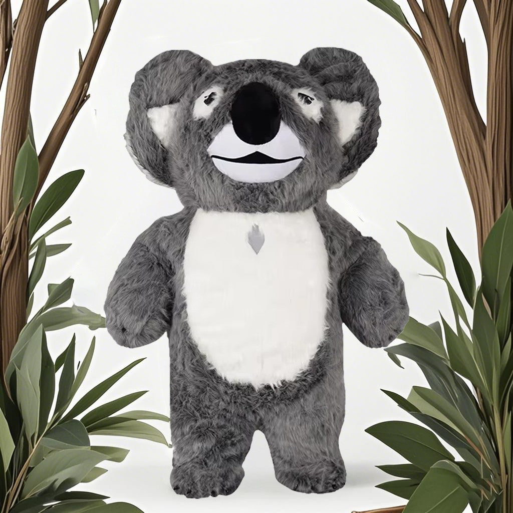 US stock Inflatable Polar Bear Costume Mascot for Advertising Christmas Halloween Adult Fursuit Panda Gorilla Carnival Suit