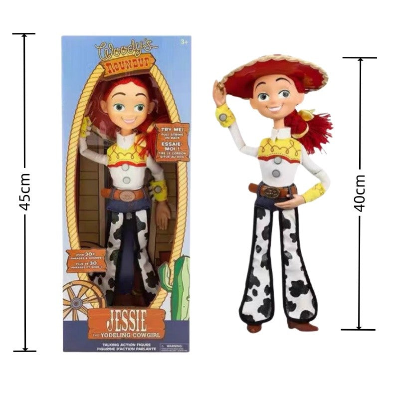 Anime Disney Toy Story 4 Talking Woody Buzz Jessie Rex Action Figures Anime Decoration Collection Figurine Toys Model For Gifts