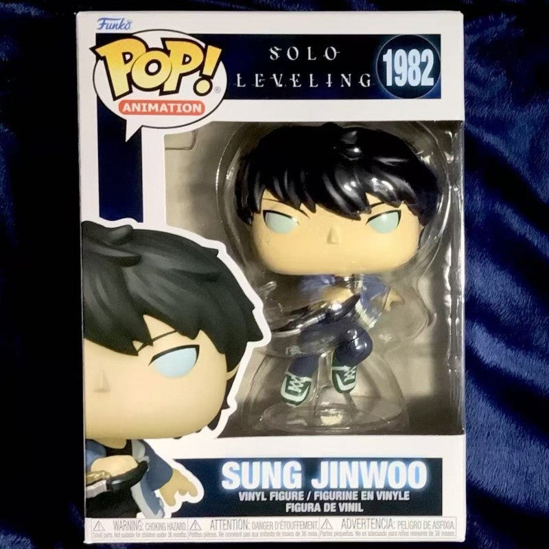 Official Genuine Funko Pop Solo Leveling Sung Jin-Woo Action Doll Model 1982 Limited Edition Hidden Item Vinyl Dolls Gift Toys