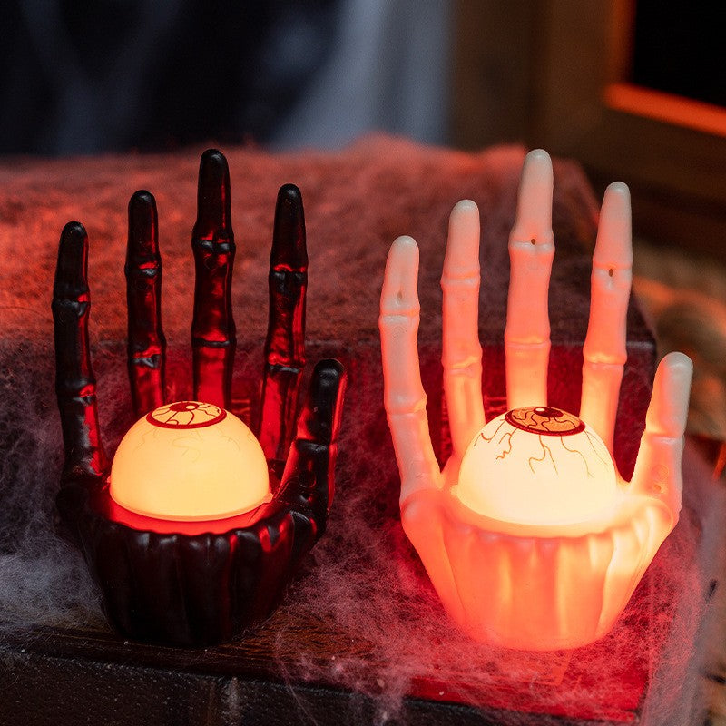 Spooky Atmosphere Decor Halloween Pumpkin Lamp Ghost Hand Light New Prop Eerie Scene Setting Party Decoration Solution