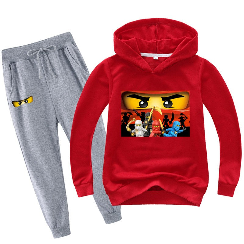 2-13 years Spring Autumn Children Clothing Sets Kids Clothes Baby Boys Hoodies Pants 2 Pcs Set Tracksuit Anime Outwear Coat