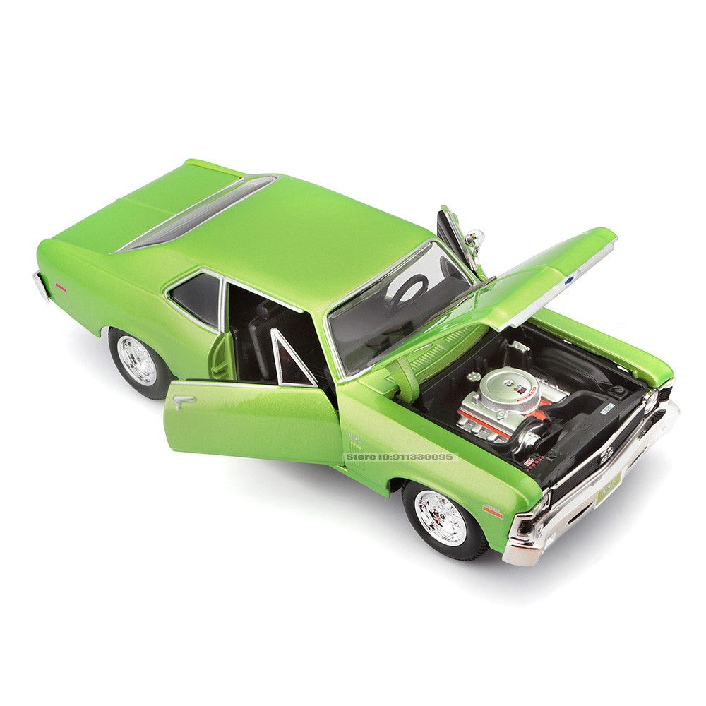Maisto 1:24 1970 Chevrolet NOVA SS alloy car model die-casting static precision model collection gift toy tide play