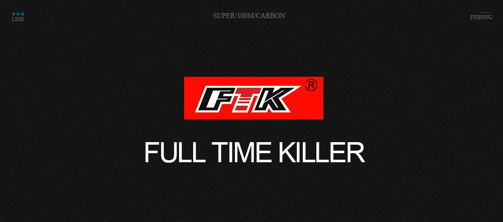 FTK 100m 4.13-34.32LB Fluorocarbon Fishing Lure Line Carbon Fiber Leader Fly Fishing Line Super Soft Line Pesca