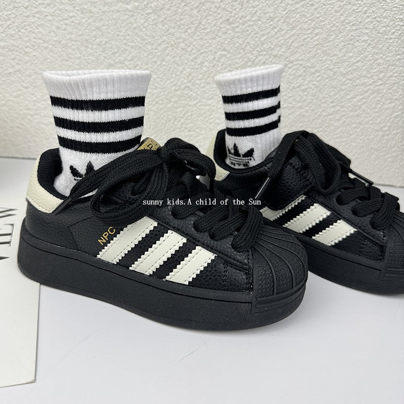 2025 Spring New Korean Style Sports Training Shoes for Kids Boys and Girls Breathable Sneakers
