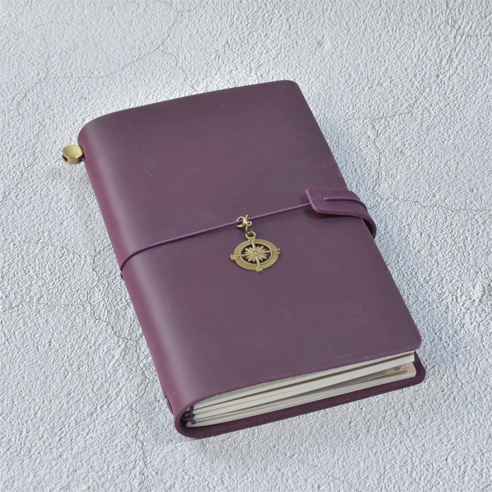 100% Genuine Leather Journal Refillable Travel Notebook Retro DIY Handmade Diary Sketchbook School Office Gift Customized