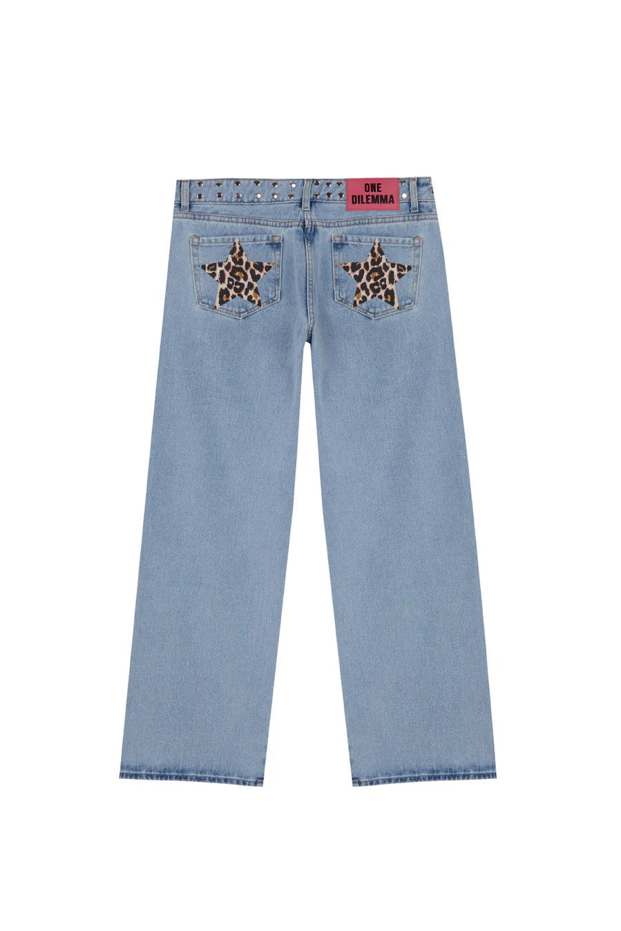 Y2K Women's Straight Leg Jeans Personalized Lucky Star Texture Retro Baggy Jeans Stylish High Street Willow Nail Low Waist Jeans
