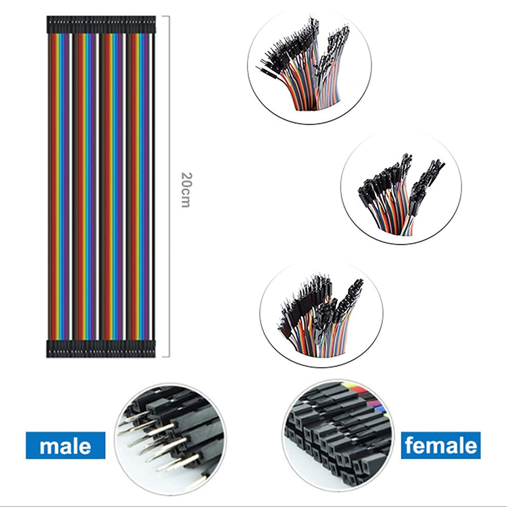 40PIN Jumper Dupont Wire 10CM 20CM 30CM 40CM Dupont Line Male To Male Female To Male Female To Female Cable for Arduino DIY KIT