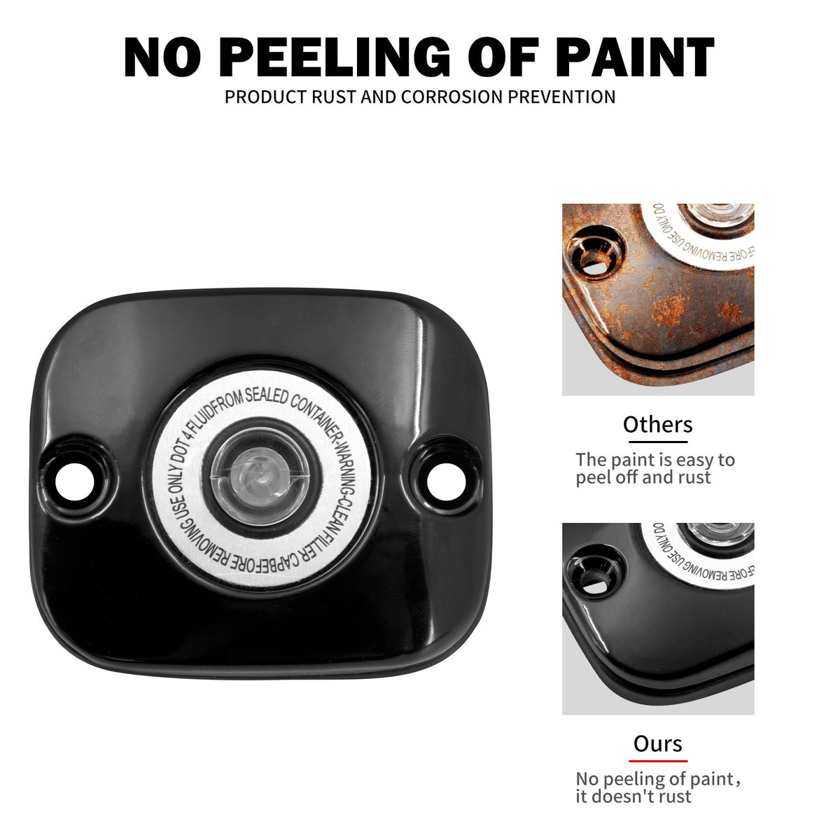 Motorcycle Brake Master Front Cylinder Cover For Harley Softail Fat Boy Slim Touring Road King Street Glide FLHT Dyna Low Rider