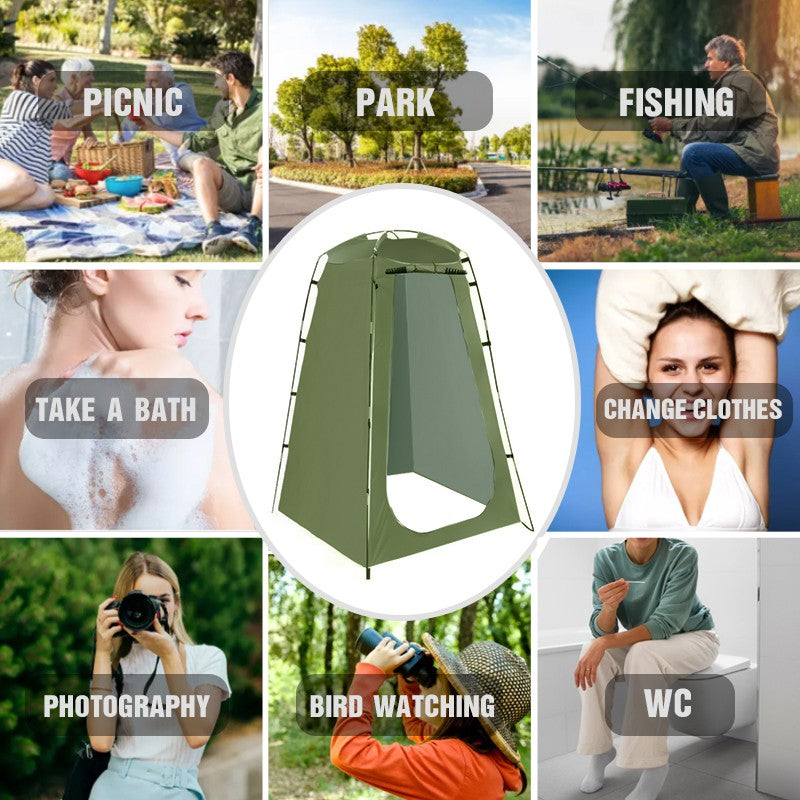 Westtune Portable Privacy Shower Tent Outdoor Waterproof Changing Room Shelter for Camping Hiking Beach Toilet Shower Bathroom