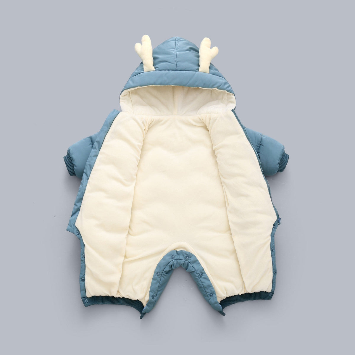 Demin-season Winter Kids Boys Rompers 2025 Cartoon Pockets Hooded Bodysuit For 0-3Y Newborn Infant Babys Boys One-piece Jumpsuit